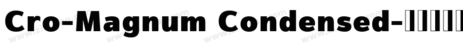 Cro-Magnum Condensed字体转换